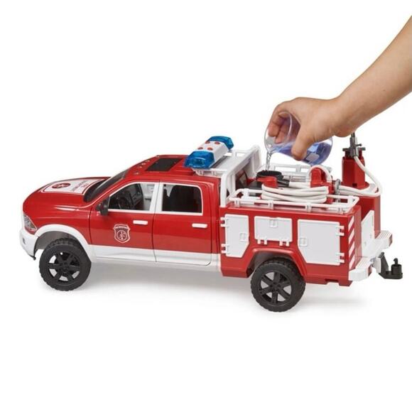 New Ram 2500 Fire Engine Truck with Lights & Sound Module by Bruder - Picture 5 of 5
